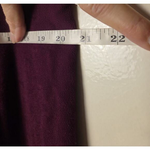 Vtg Vanity Fair S Purple Velvet Velour Robe Housecoat Lightweight Snap Pockets - Picture 8 of 11